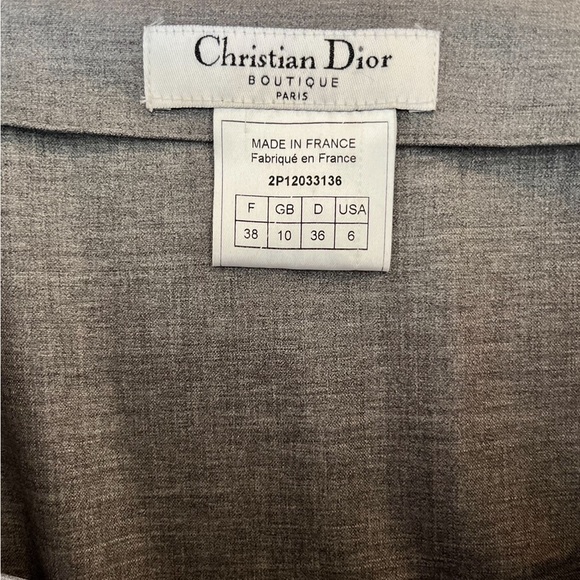 Christian Dior Boutique | Gray Vintage Tailored Pencil Skirt | Women’s Size 6 - Picture 8 of 9